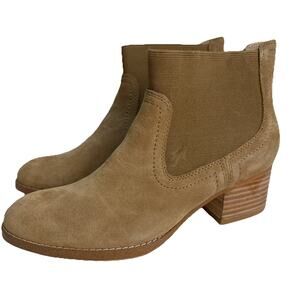 Splendid Women's Size 6.5 M Brown Racha Suede Ankle Boot Block Heel Pull On NIB‎